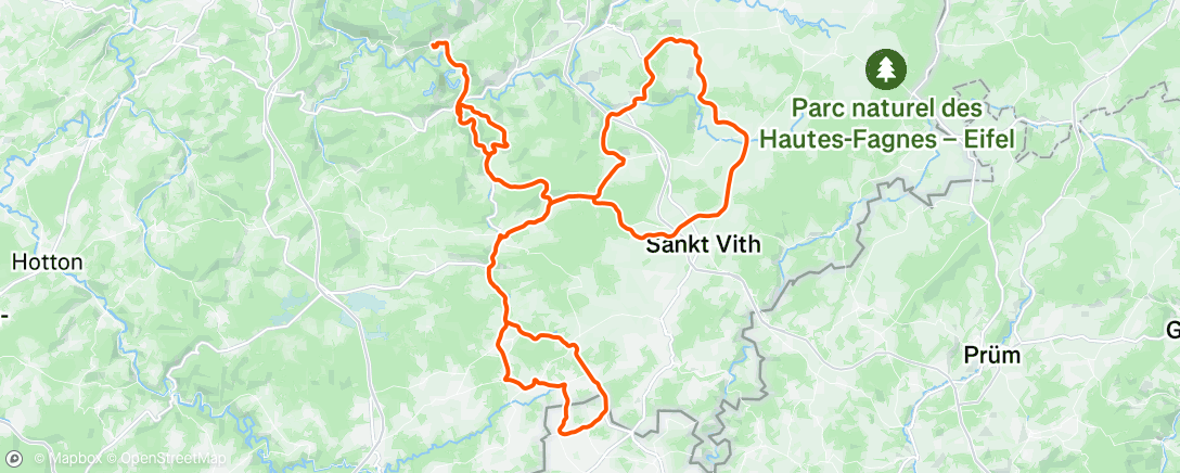Map of the activity, Morning Ride