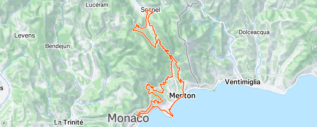 Map of the activity, Free Day Ride