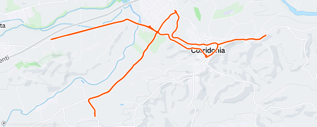 Mapa de la actividad (Ciclismo)