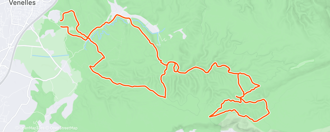 Map of the activity, MTB venelles- dur la reprise !