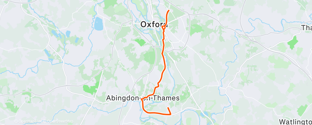 Map of the activity, Morning Ride