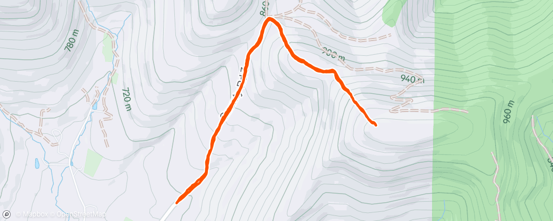 Map of the activity, Vly w/ the Mrs