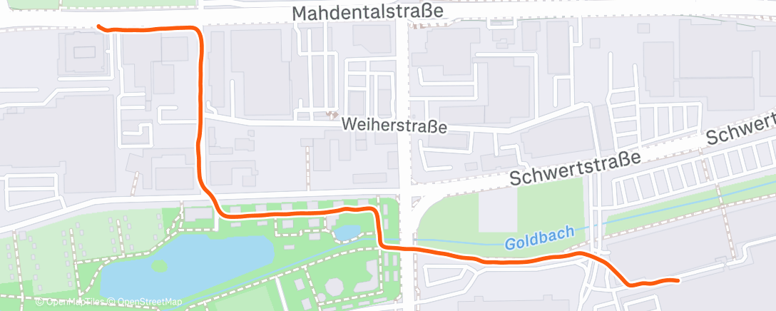 Карта физической активности (Spaziergang am Morgen)