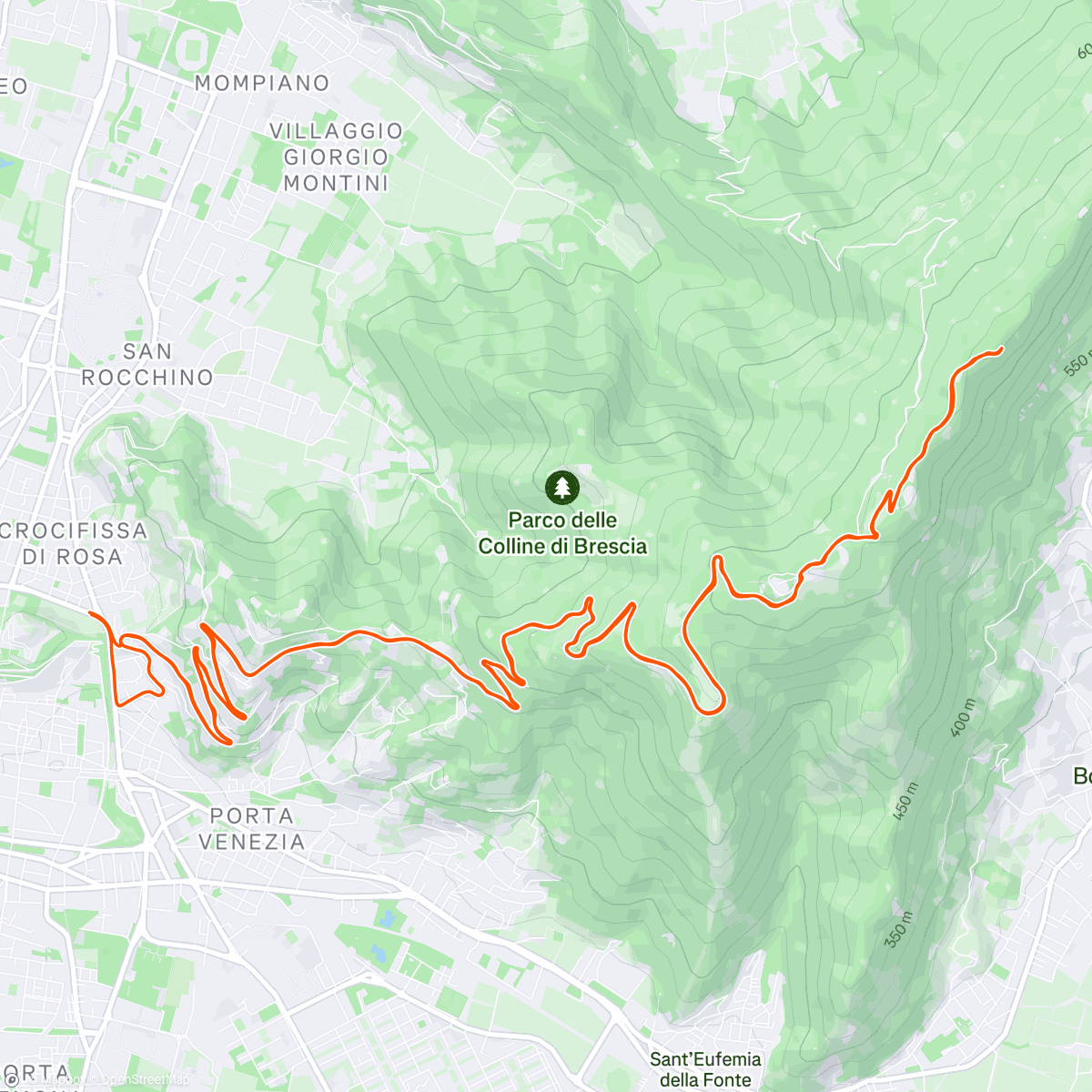 Map of the activity, Cicloturisti!@ Monte Denno