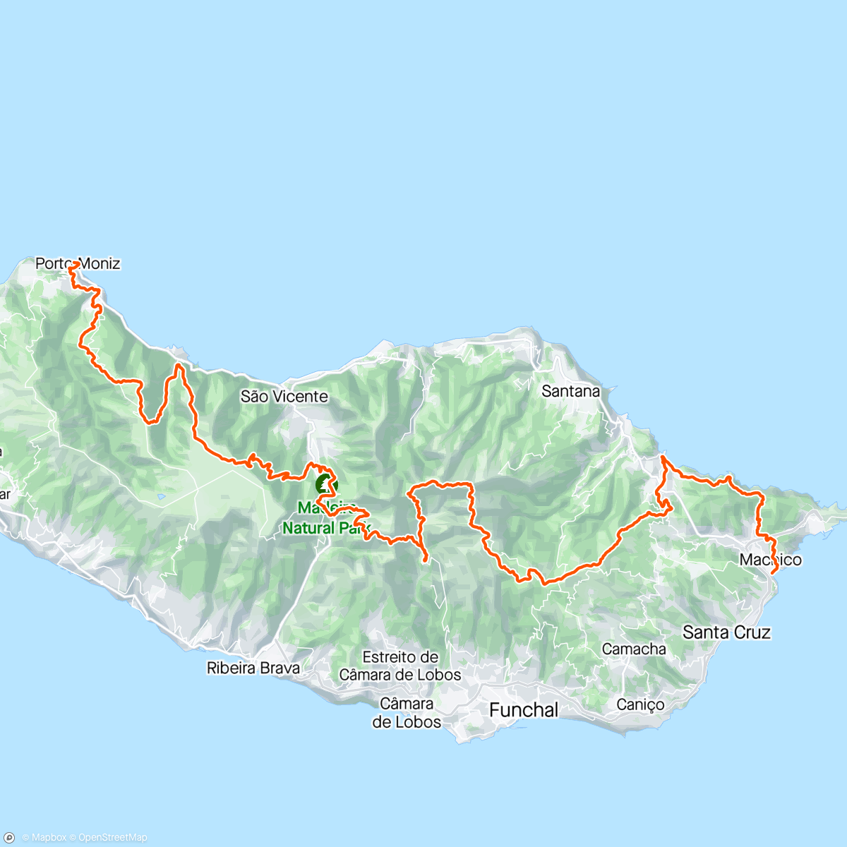 Mapa da atividade, MIUT 115K Madeira. 23rd