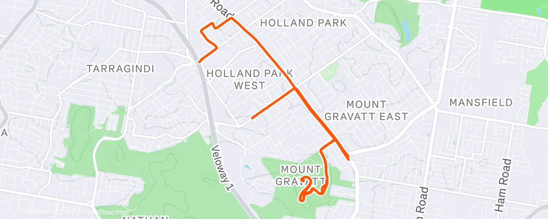 Map of the activity, Morning Ride