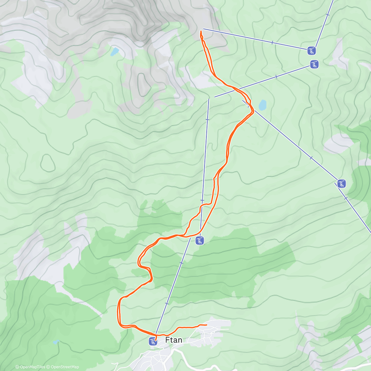 Карта физической активности (SkiMo Ftan - Mot da Ri - Ftan)