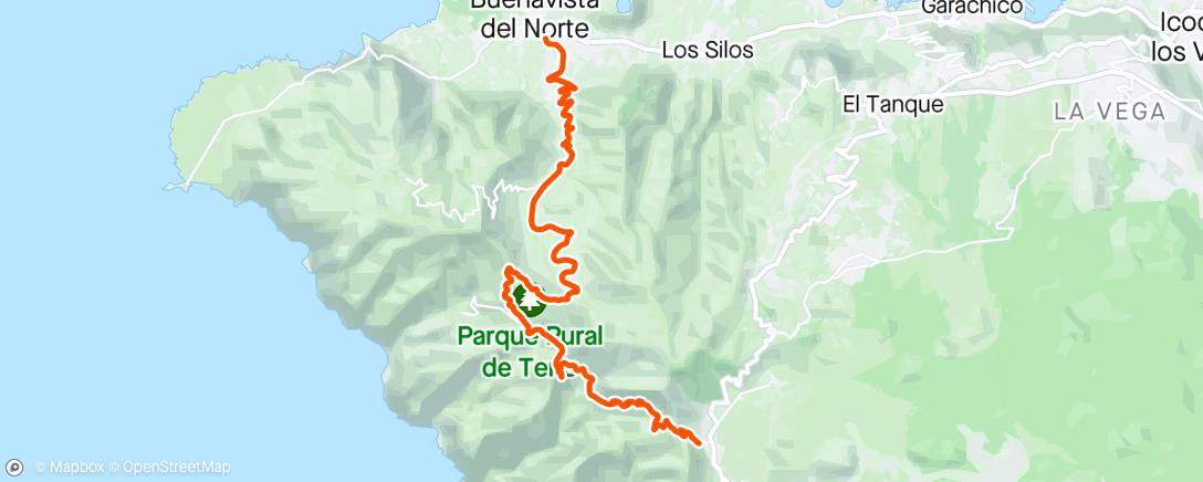 Map of the activity, ROUVY - Santiago del Teide - Masca - Buenavista, Tenerife