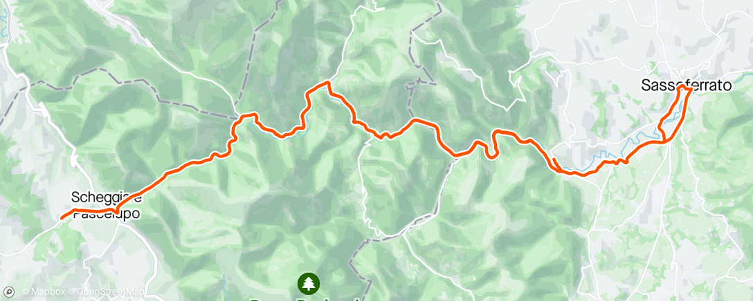 Map of the activity, Giro sbrina miciola