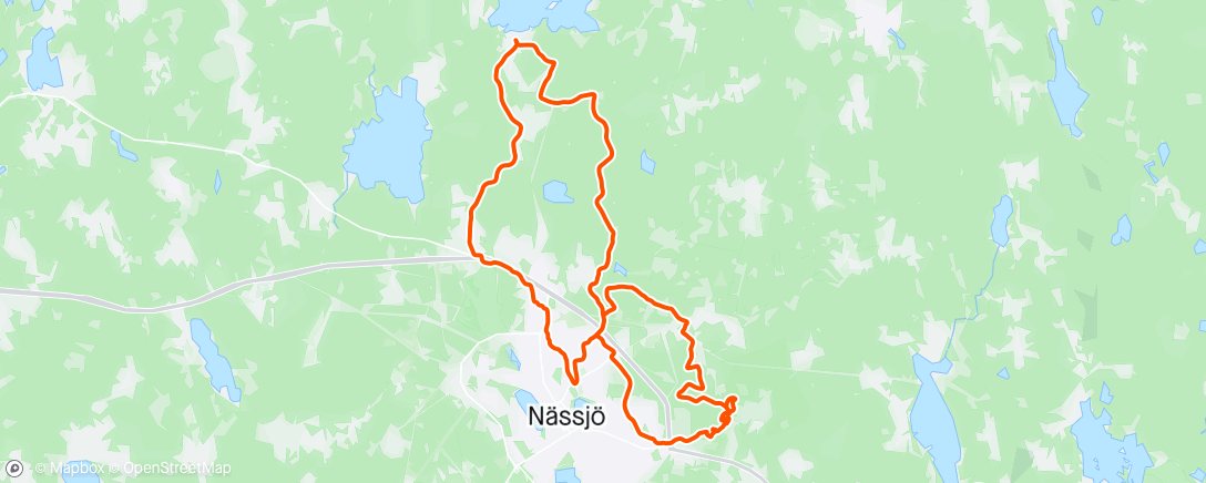 Map of the activity, Första turen med nck