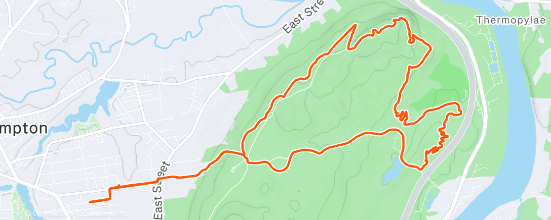 Map of the activity, Afternoon Mountain Bike Ride