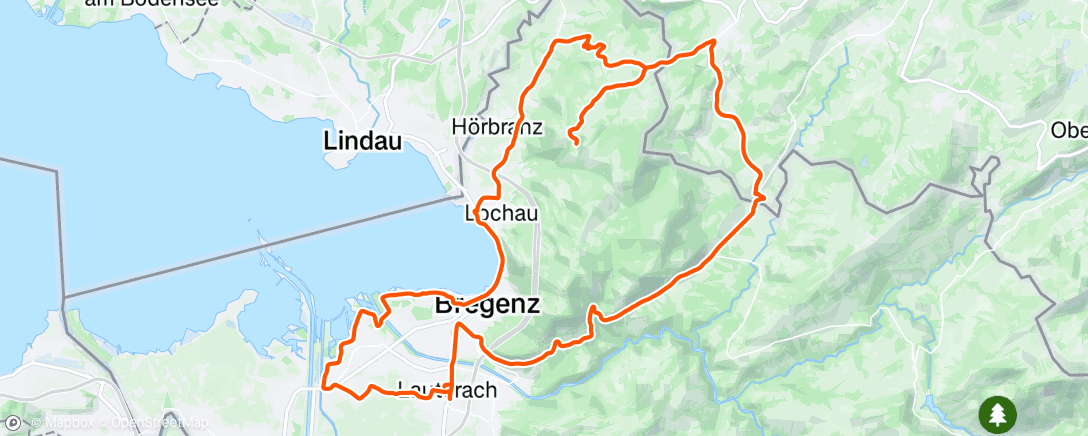 Map of the activity, Fahrt am Morgen