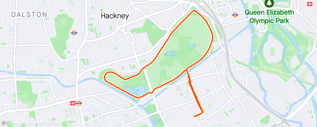 Map of the activity, 24/029, Intervals(11), Vicky Park