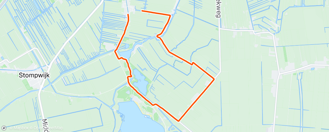 Map of the activity, Lenteloop met Kim