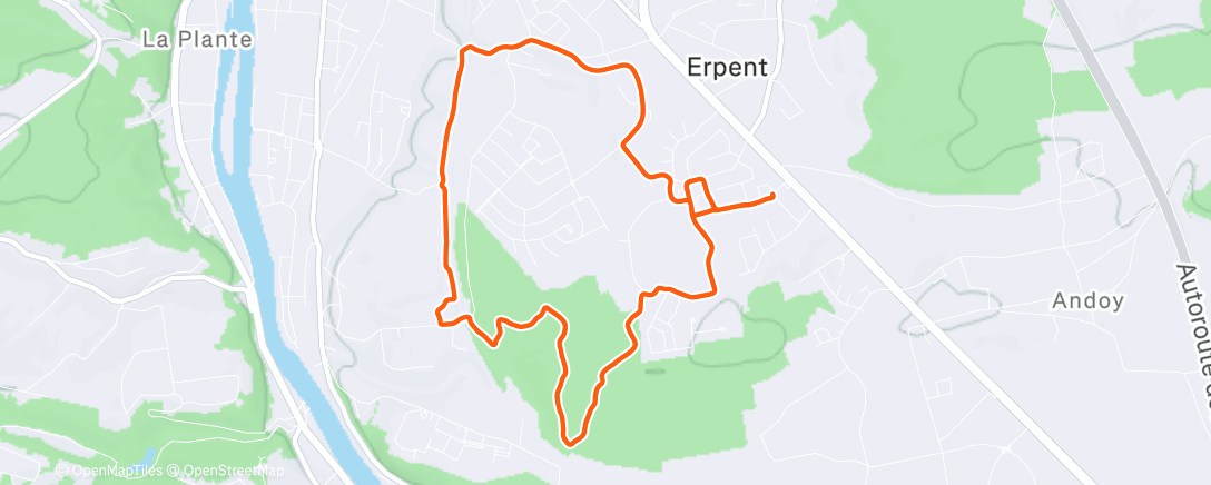 Map of the activity, Footing 🍀❄️