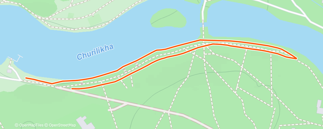 Map of the activity, Утренний забег