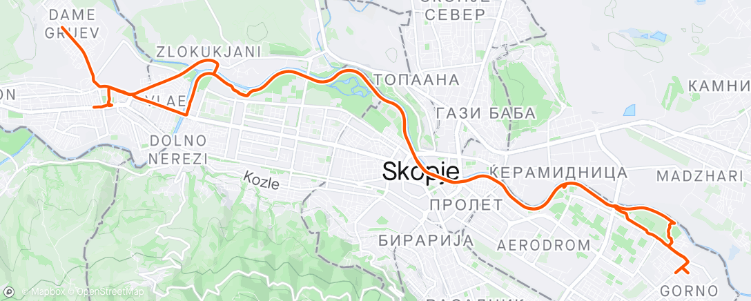 Map of the activity, Средба со Градоначалничката Данела Арсовска во Недела во 15 ч. на Средно Водно