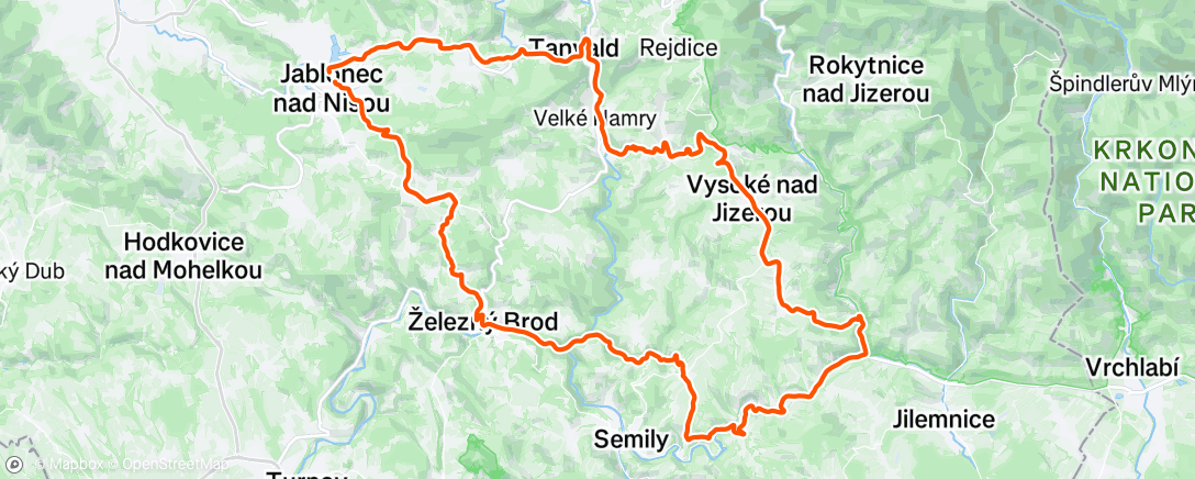 Map of the activity, Morning Ride