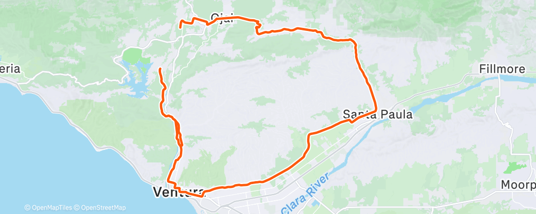 Mapa de la actividad (Cycling)