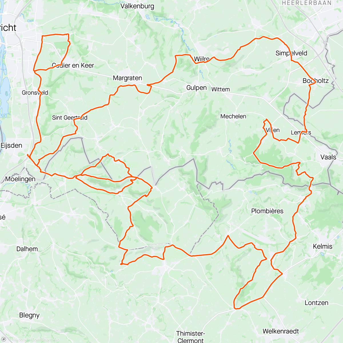 Map of the activity, 8 loeizware klimmetjes in Limburg die je waarschijnlijk nog niet kende
