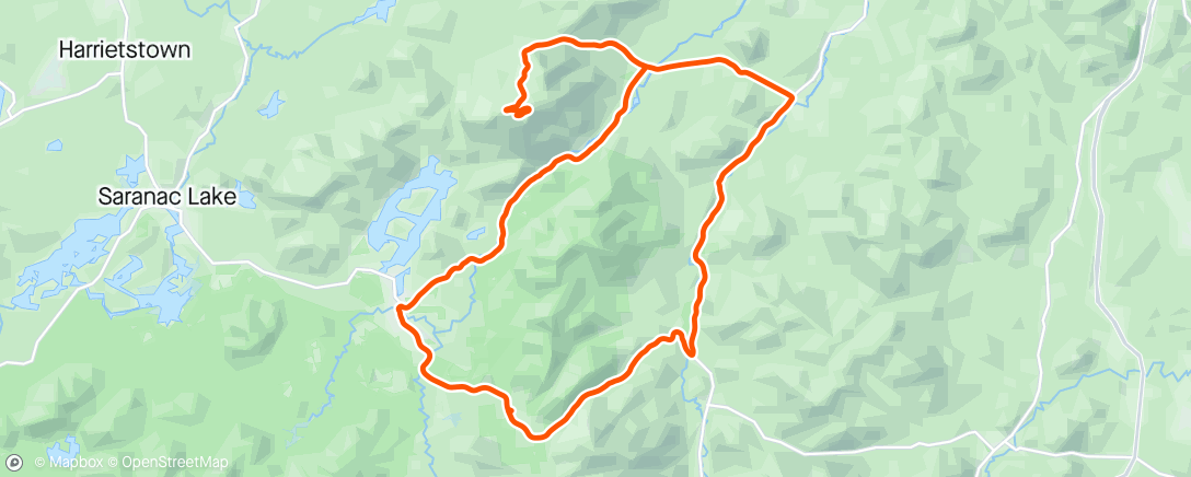 Map of the activity, Whiteface Mountain