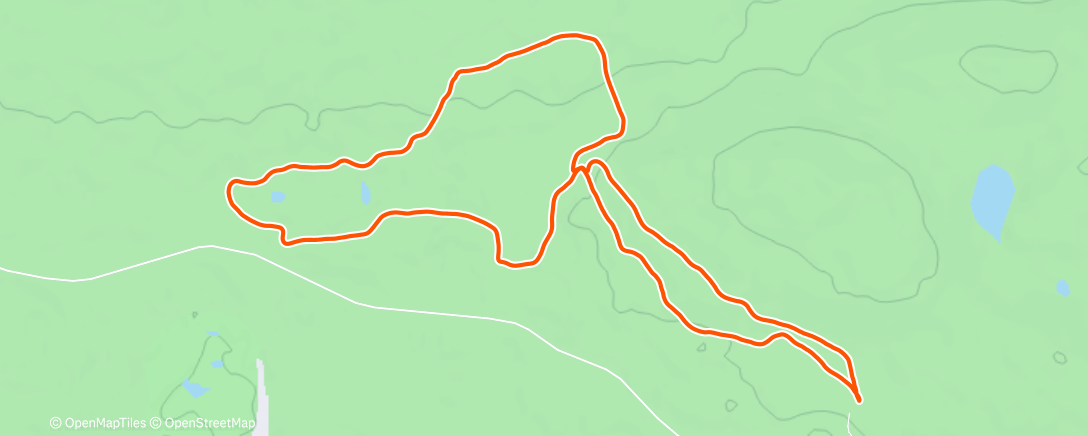 Map of the activity, Afternoon Nordic Ski