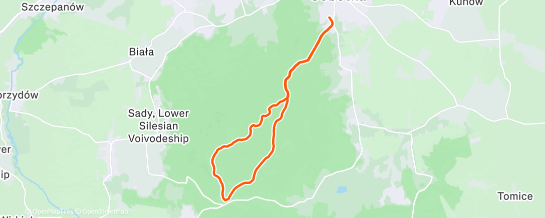 Map of the activity, Ślęża Trail Run ⛰️