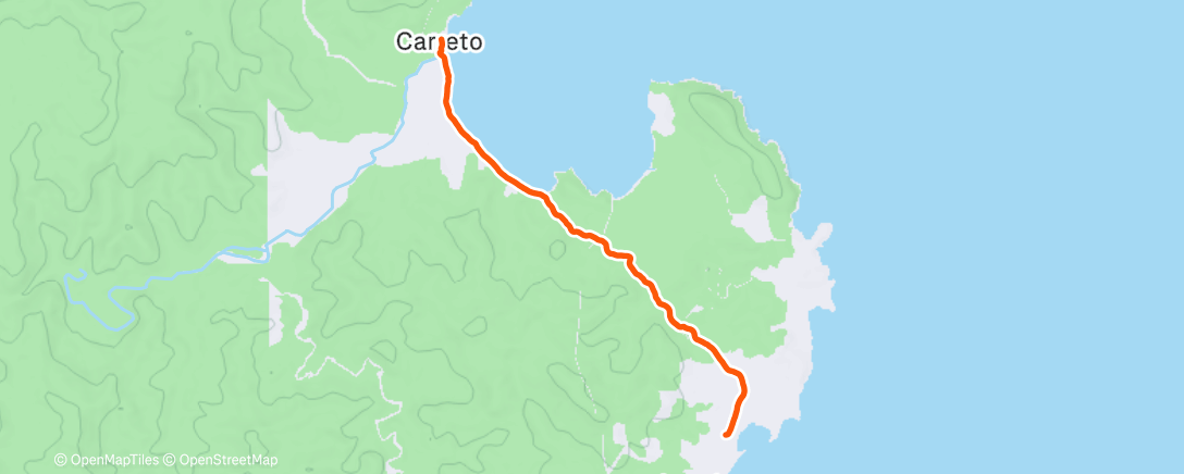 Map of the activity, Morning Hike