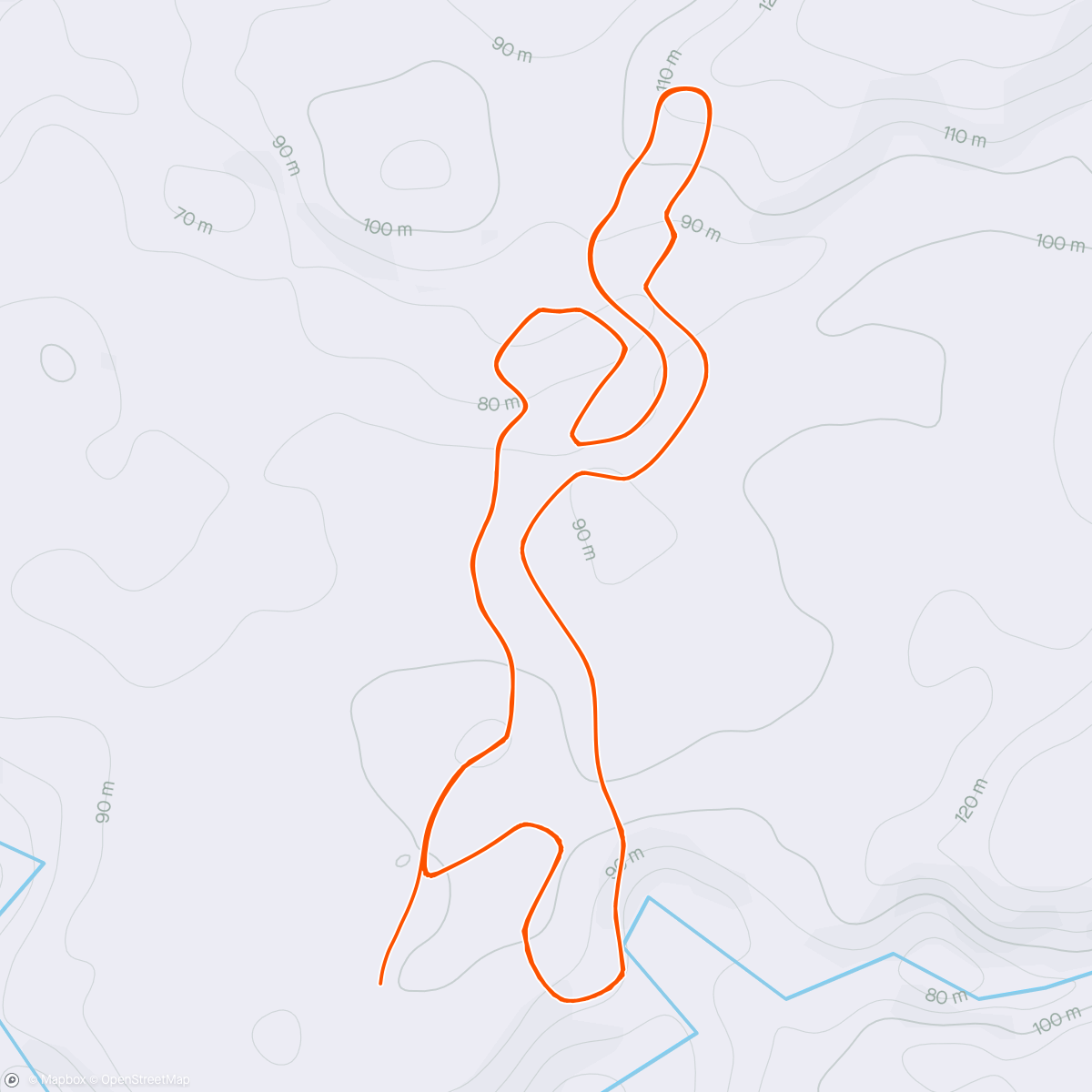 Map of the activity, Zwift - 06. Tabata Time in Makuri Islands