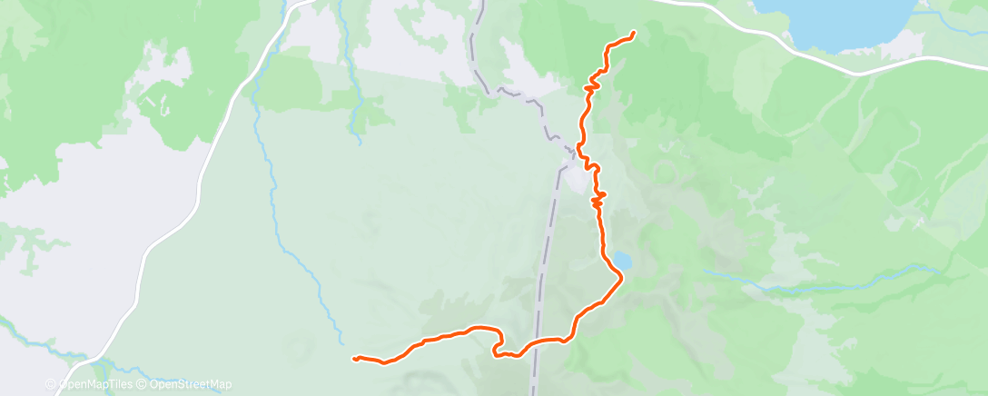 Map of the activity, Morning Hike