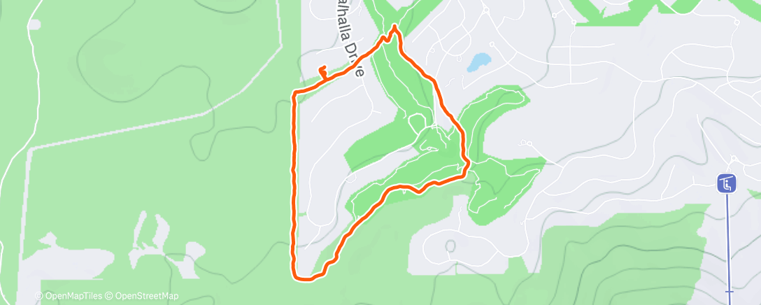 Map of the activity, Lunch Hike