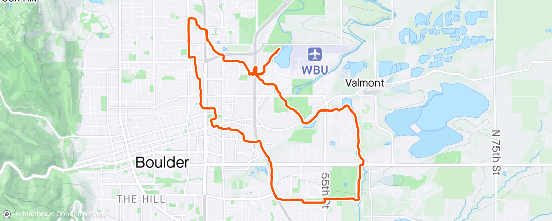 「Lunch Trail Run」活動的地圖