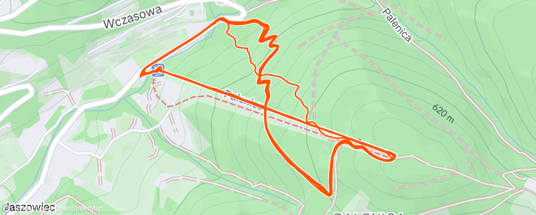 Map of the activity, Palenica Bike Park