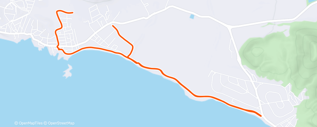 Map of the activity, Lunch Hike