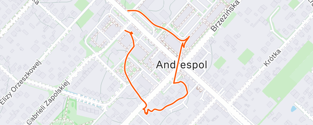 Map of the activity, Morning Hike