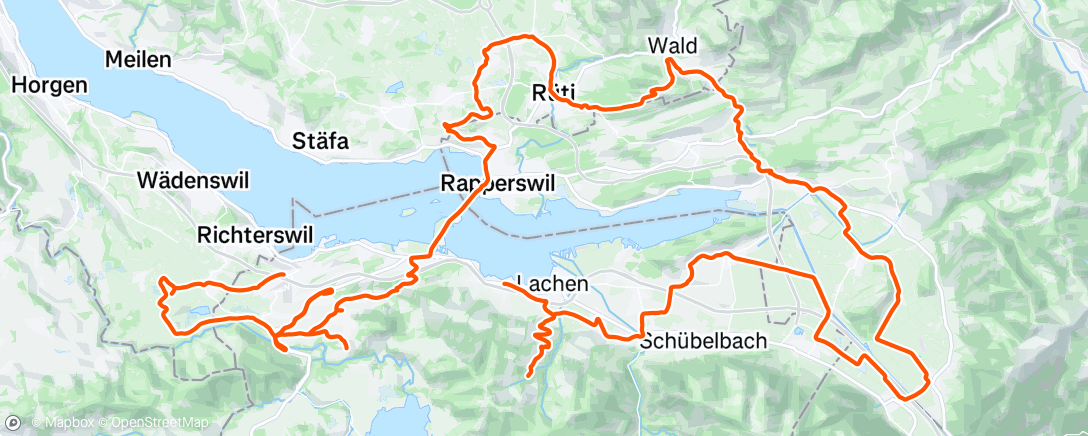 Mapa de la actividad, Mittagsradfahrt