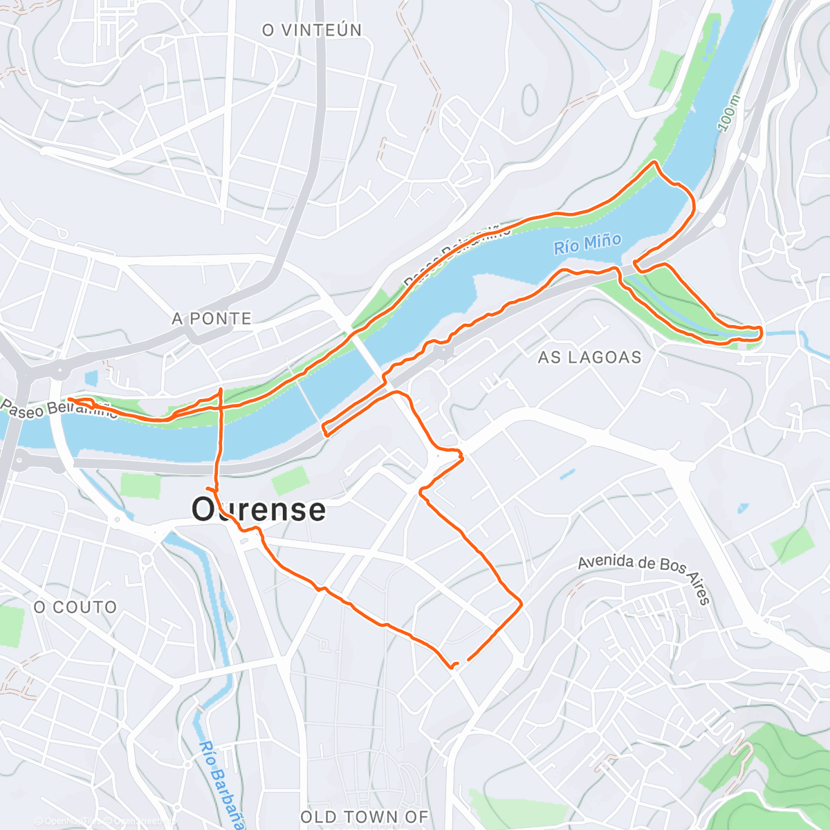 Map of the activity, Cesta de nadal