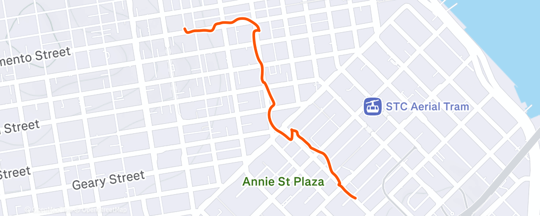Map of the activity, Afternoon Walk
