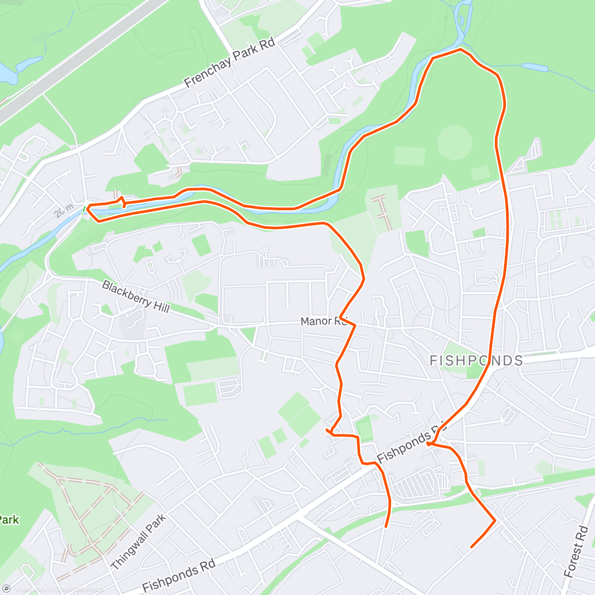 Map of the activity, Frome fandango TGW