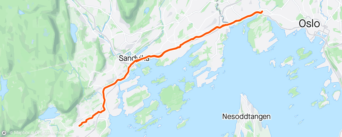 Map of the activity, Via Bikeshop Skøyen på vei hjem fra jobb 😉på monsterreser