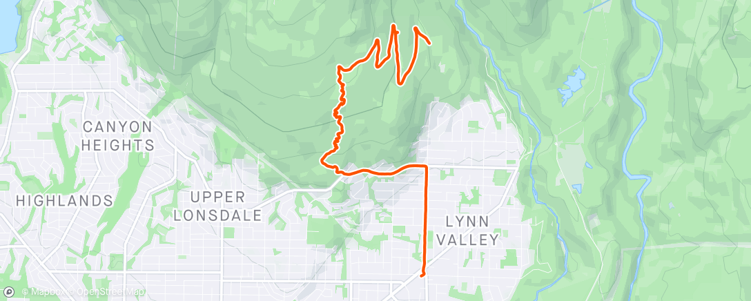 Map of the activity, Casual Hilly Stroll