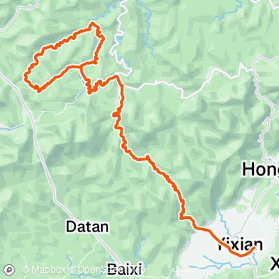 18th 黄山赛路线 1500M爬升 | 130.5 km Cycling Route on Strava