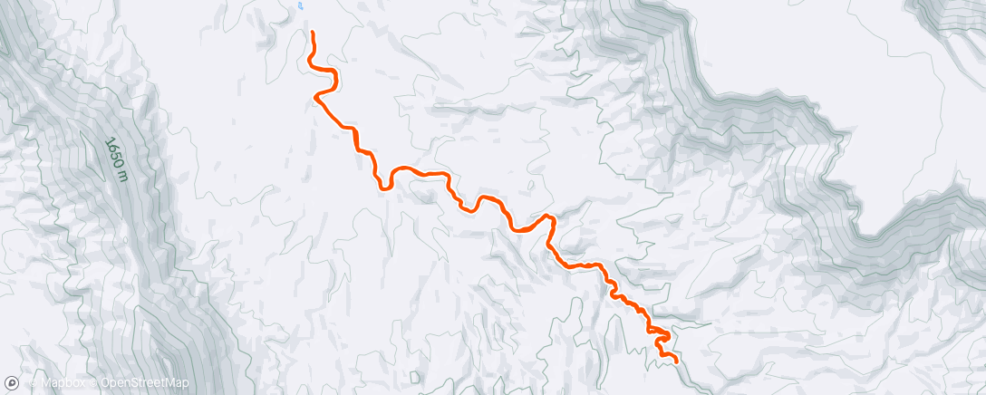 Map of the activity, Professor creek eek