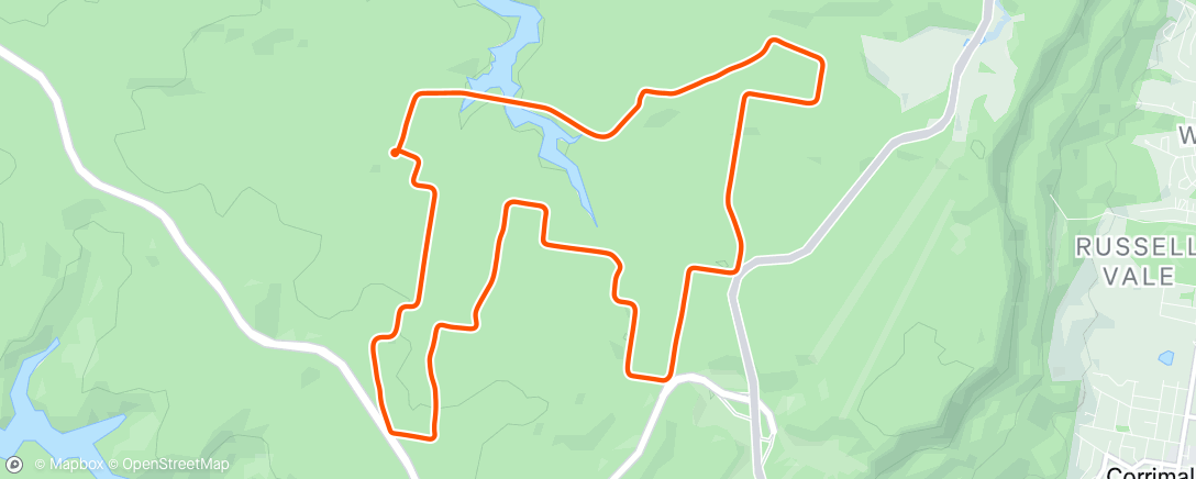 Map of the activity, MyWhoosh - Wollongong City