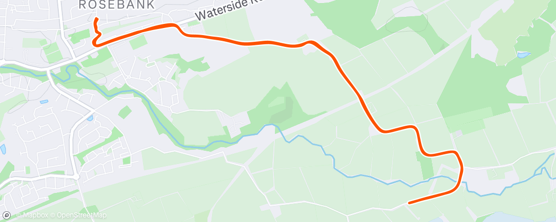 Map of the activity, Morning Run