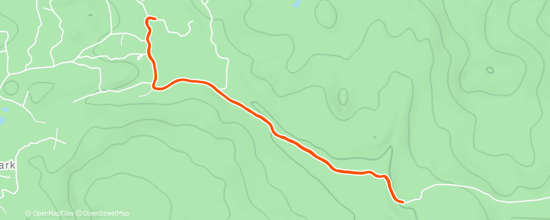 Map of the activity, Lunch Run
