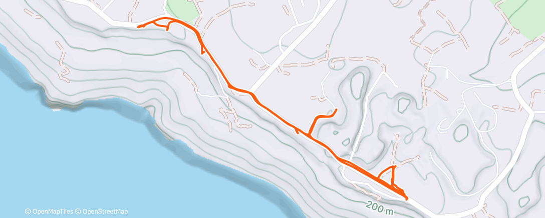 Map of the activity, Afternoon Trail Run