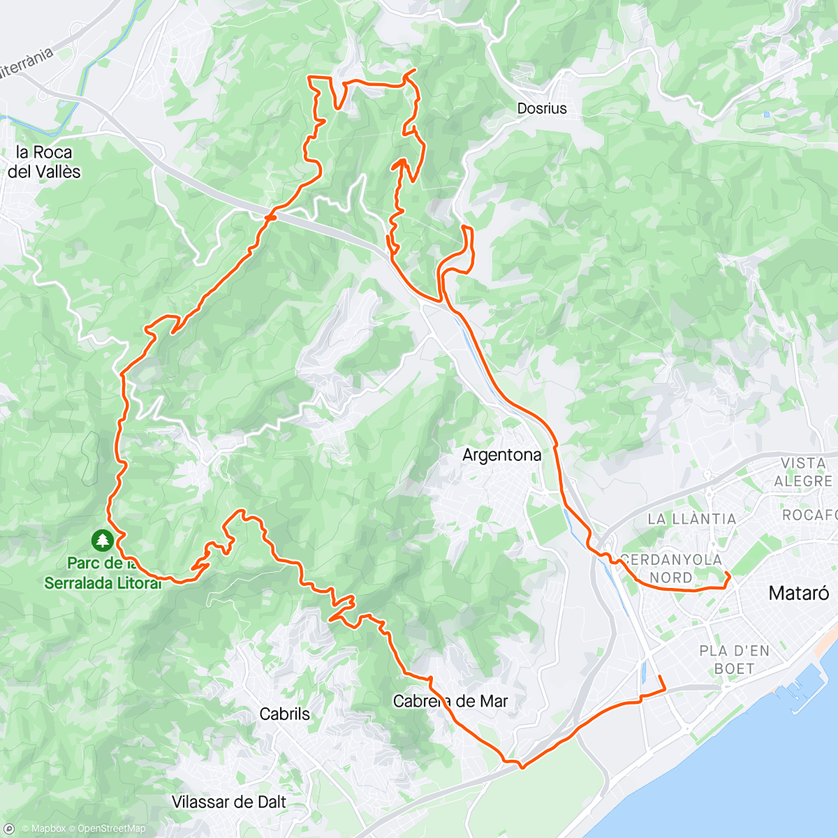 Map of the activity, Dominguero