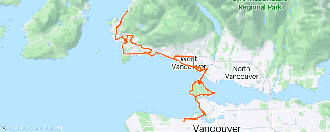Map of the activity, Taper Ride