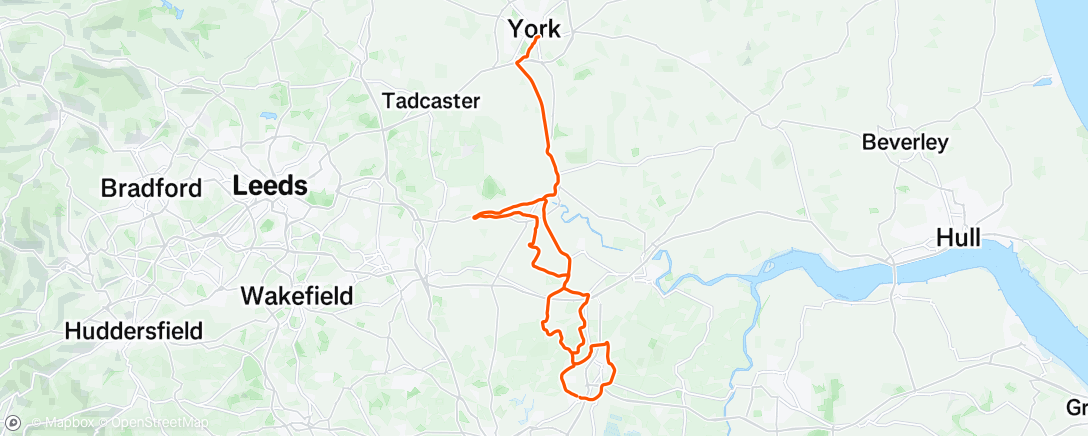 Map of the activity, Morning Ride